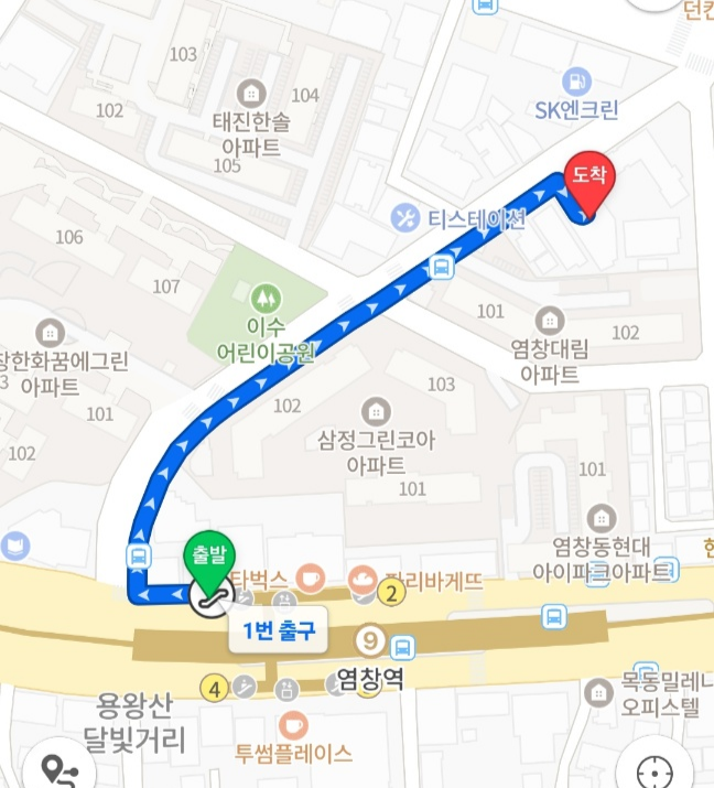 홍보관 오시는 길 약도